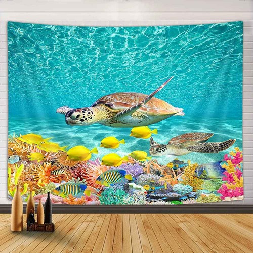 Sea turtles aquarium wall - aquarium,