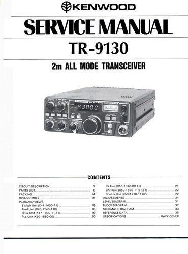 Service manual for kenwood - service,