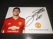 Diogo Dalot hand signed