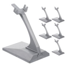 6Pcs Plastic Model Airplane Display Stand Grey Support Base for Aircraft Models