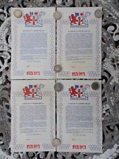 4 x Genuine & Original 1971 50 Year Ulster Loyalist Covenants