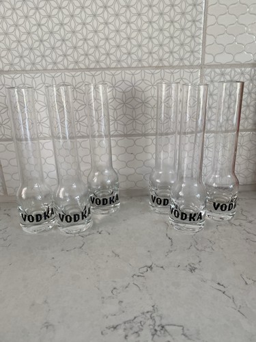 Vodka shot glasses test - vodka, tube