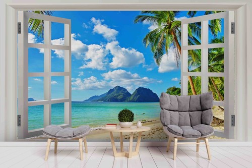 Sea palm tree beach - palm,