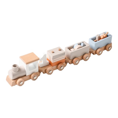Wooden train toys - wooden,