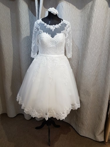 1950s 60s ivory tea length - ivory,