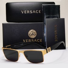 Versace Sunglasses Gold Black