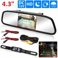 4.3" Backup Camera Mirror Car