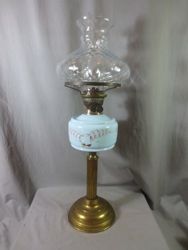 Antique duplex oil lamp and - duplex,