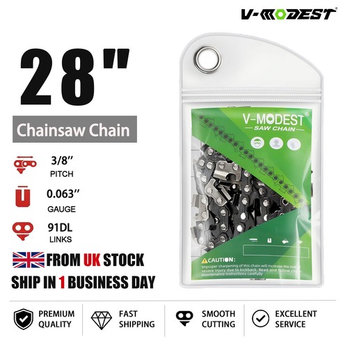 Full chisel chainsaw chain - 28",