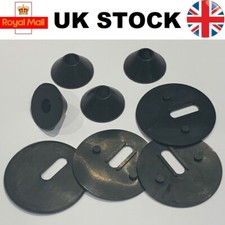 Non Slip Toilet Seat Fittings to fix LOOSE METAL HINGES plus base plate washers