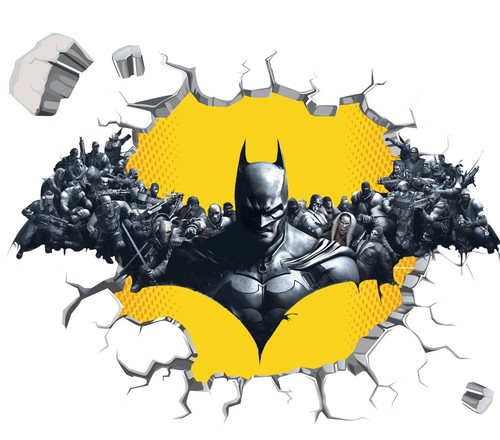 Batman design wall - decal, 3d