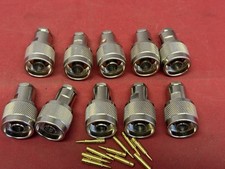 10x N-Type Plug For 7mm Coax RG8-Mini Mini-8 Coaxial Cable