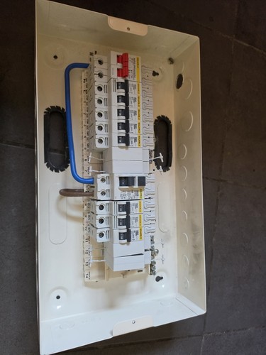 Square metal consumer unit - consumer,