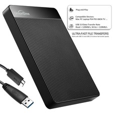 1.5TB 2TB External Hard Drive USB 3.0 for PC office, Games Storage, TV Recording