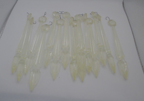 Vintage chandelier crystals - 16,