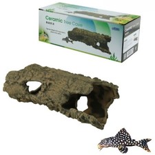 Ceramic Tree Cave Hiding Shelter Home For Pleco Shrimp Catfish Breeding Moss
