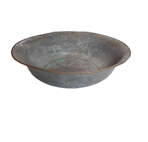 Antique copper basin 54 cm - antique,