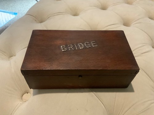 Vintage bridge card - vintage, box.