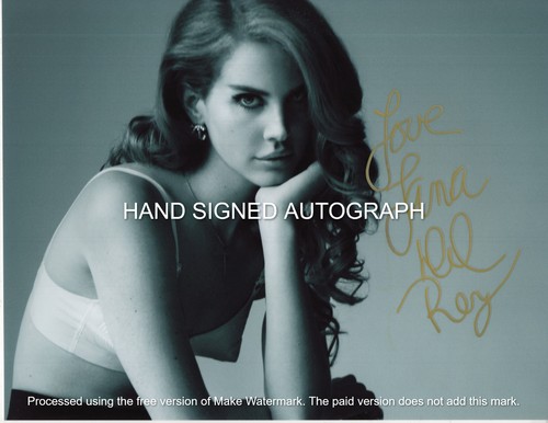 Lana del rey - autographed, 8