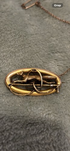 Antique victorian gold fox - antique,