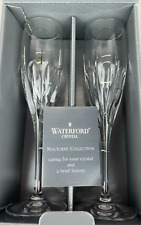 Pair of Waterford Crystal Tranquillity Flute Champagne Glasses - Boxed