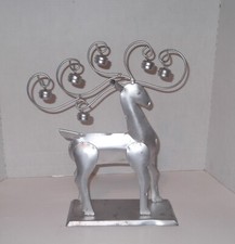 Silver Metal Reindeer with