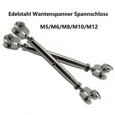 Stainless Steel Turnbuckle Marine-Grade M5 M6 M8 M10 M12 Sailing Boat Rigging