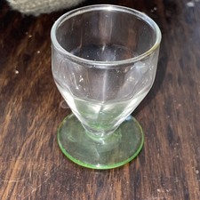Art Deco Uranium Glass Liqueur
