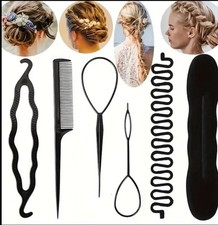 6pcs Hair Braiding Tools Hair French Braid Tool Styling Accessories Bun Maker