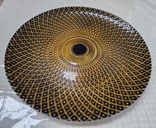 12 X Black Diamond Metallic Glass Charger Plate  Wedding  Plate  Table  Events