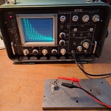 Sonic FTS Mk4 Ultrasonic Flaw Detector with repair manual and test probe.