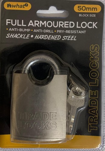 Armoured padlock 50mm - armoured,