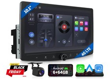 10.1" Android 13 8-Core 6+64G 2DIN Car Radio Stereo GPS CarPlay Head Unit 4G LTE