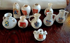 10 x Vintage Crested Ware