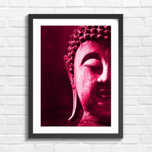 Serene buddha head profile - serene,