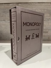 Monopoly Vintage Bookshelf Edition Sleeved Shelf Sitting Board Game Uk Version