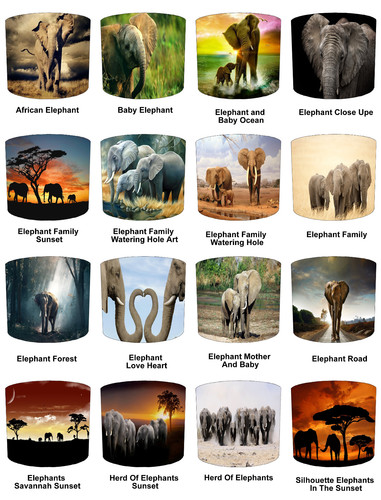 Elephants lampshades ceiling - elephants,
