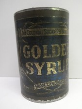 VINTAGE GOLDEN SYRUP 7 LB  TIN TEA CADDY CANISTER