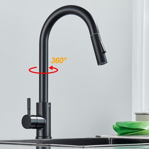 Kitchen sink mixer - sink, black