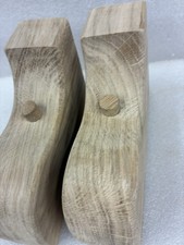 Small Pair Handmade Solid Oak