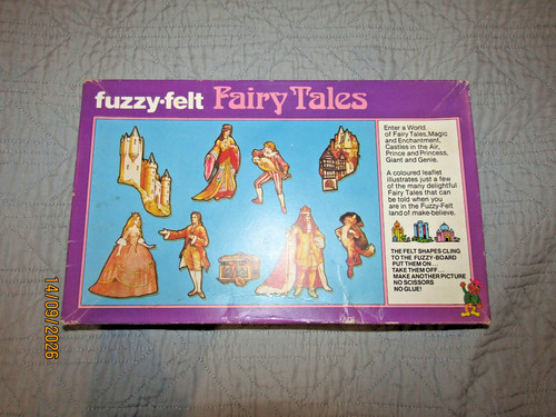Vintage fuzzy felt fairy - vintage,