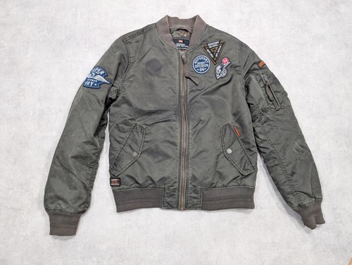 Superdry jacket mens - m, khaki