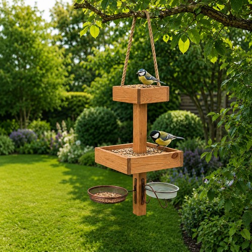 Wooden hanging bird - wooden, tables