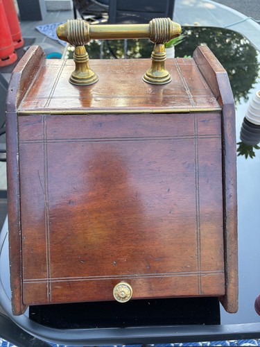 Antique english coal hod - english,