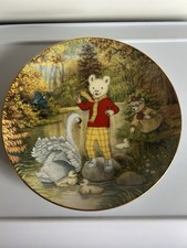 Rupert Bear Hamilton Collection autumn by the river Plate Limited Edition