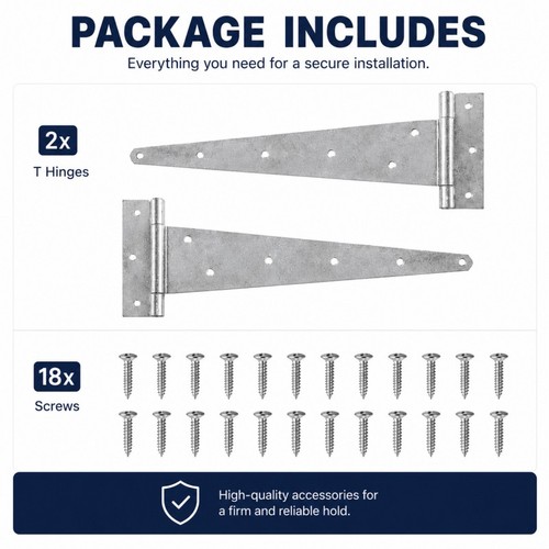 Inch heavy duty t hinges - t,