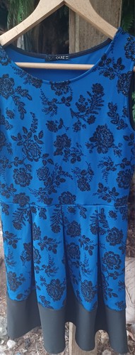 Quiz blue black sparkle - black,