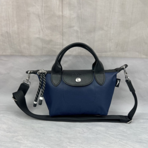 Longchamp tote dark - blue, smail