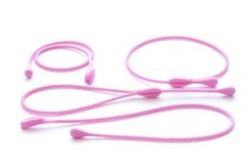 4 pk PINK silicone food meat fish tie ropes loops bakeware cooking mould baking