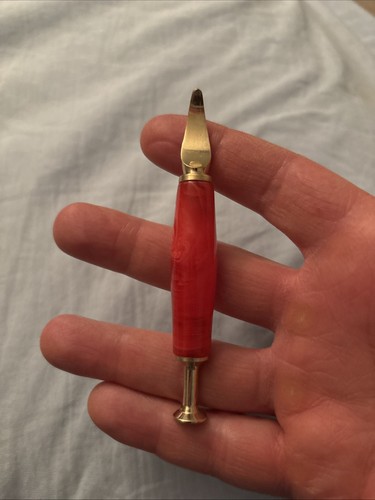 Red amber pipe tamper new - red,